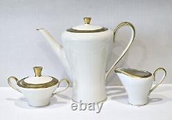 Antique Edelstein German 21 Peice Coffee Pot Set Creamer Sugar Cups Saucers Etc