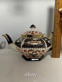 Antique Gaudy Welsh Hand Painted Pattern 1065 Tea Pot Set