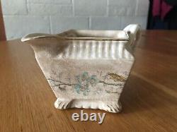 Antique Imperial Warranted ironstone china teapot sugar creamer 2 square plates