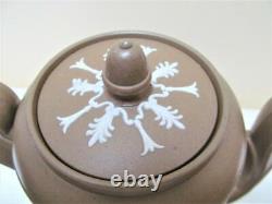 Antique James Dudson Hanley England Stoneware Grapevines Teapot Set