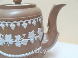 Antique James Dudson Hanley England Stoneware Grapevines Teapot Set