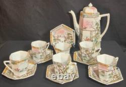 Antique Japanese Kutani Porcelain Tea Set