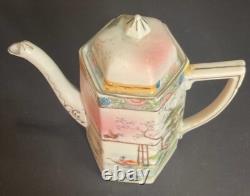 Antique Japanese Kutani Porcelain Tea Set