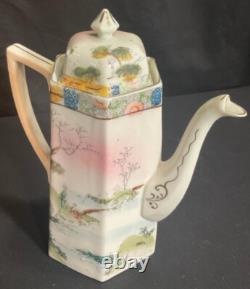 Antique Japanese Kutani Porcelain Tea Set