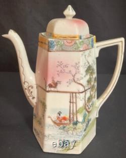 Antique Japanese Kutani Porcelain Tea Set