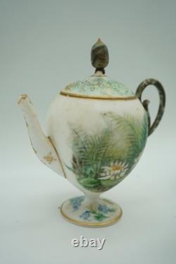 Antique Japanese Porcelain Tea Set with Sugar Bowl, Creamer and Pot
