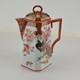 Antique Kutani Japan Porcelain Tea Pot & Lid Floral Peacock Hand Painted Signed