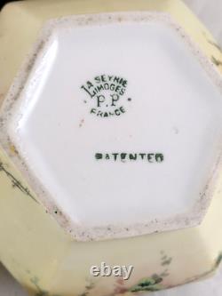 Antique LA SEYNIE Limoges PP France Cream/Sugar withZ. S. &C Bavaria Teapot