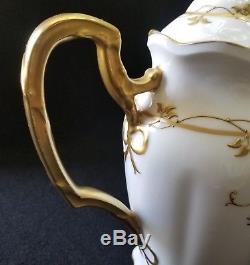 Antique Limoges B&H Blakeman & Henderson Chocolate Pot, Coffee Pot, Teapot Gold