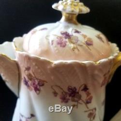 Antique Limoges France Elite Large Chocolate Pot Coffee Pot Teapot 1891