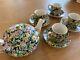 Antique Lord Nelson Tea Set Teapot And Four Matching Small Cups 5 Piece