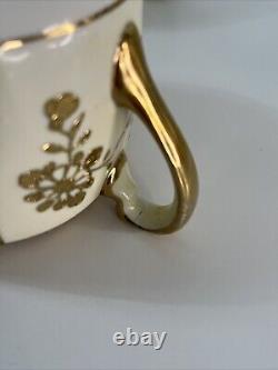 Antique Morimura Nippon Gold Moriage Rose Floral Tea Pot Set Sugar Bowl Creamer