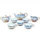 Antique Nagoya Shofu Nippon Japan Tea Set Pot Creamer Cups Saucer Flying Swans