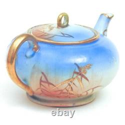 Antique NAGOYA SHOFU NIPPON Japan Tea Set Pot Creamer Cups Saucer FLYING SWANS