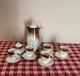Antique P V Vessra Art Nouveau Flowers Hand Painted Tea Pot Set -14 Pieces