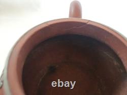 Antique Pewter Clad Yixing 4 Pc. Tea Set, YEE DZU Mark, Circa 1900