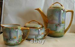 Antique Pickard Chicago IL Tea / Coffee Set Hand Painted By Gasper 1910-1918