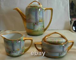 Antique Pickard Chicago IL Tea / Coffee Set Hand Painted By Gasper 1910-1918