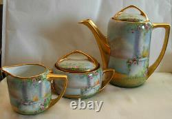 Antique Pickard Chicago IL Tea / Coffee Set Hand Painted By Gasper 1910-1918