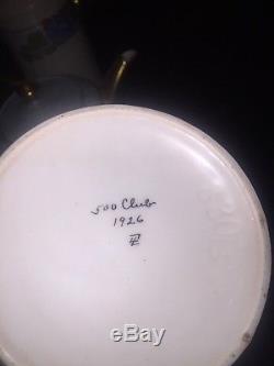 Antique Porcelain Gold Trim Hand Painted Teapot 1920's