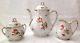 Antique Porcelain Tea Pot With Creamer & Sugarunmarked Dresden Style Tea Set