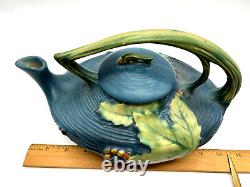 Antique Roseville Pottery Bushberry Teapot, Sugar & Creamer Set Rare