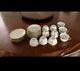 Antique Royal Bayreuth Porcelain Tea Pot Set Including Plates And Teacups