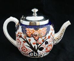 Antique Royal Crown Derby King Imari 19th C. TEAPOT SUGAR BOWL CREAMER TRAY SET