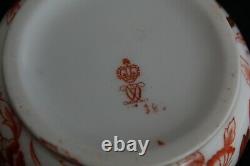 Antique Royal Crown Derby King Imari 19th C. TEAPOT SUGAR BOWL CREAMER TRAY SET