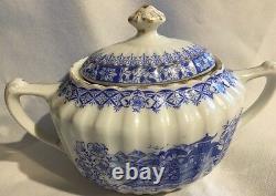 Antique SELTMANN China BLAU DEUTSCHLAND Bavaria Coffee Tea Pot Cream Sugar set