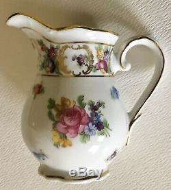 Antique Schumann Dresden Line EMPRESS Porcelain Mini 2C TEAPOT Creamer Sugar SET