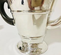 Antique Solid Sterling Silver Bachelors Tea Set Teapot Milk Jug Sugar Bowl 1908