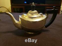 Antique Sterling Silver Teapot Set with Creamer & Sugar H. B. English