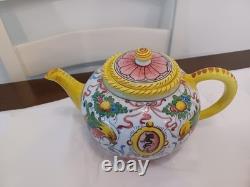 Antique Tea Set Bari Di Italy Florentine Design 1950s With6 Cups & Saucers