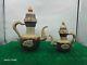 Antique Tibetan Tea Pot Set, Little And Large, Stunning Silver Styled And Copper