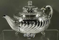 Antique Tiffany Co Sterling Tea Set Teapot Sugar Creamer Persian Manner c1891