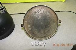 Antique Wagner Cast Iron Child's Saleman's Cookware Set Skillet Griddle Tea Pot