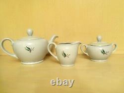 Arabia of Finland Tea Set of 5 Pcs Teapot Creamer Sugar Bowl Windflower Pattern