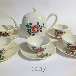 Arden Rose by Lenox Floral Tea Set Teapot Cups