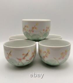 Arita Ware Tea Set NIB Hand Painted Yokode Teapot With 5 Cups Signed KYO