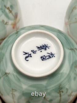 Arita Ware Tea Set NIB Hand Painted Yokode Teapot With 5 Cups Signed KYO