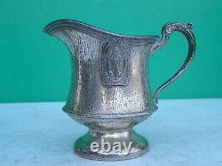 Art Deco Farber Brothers Tea Set Silvercraft EPNS Teapot Creamer Sugar c1931