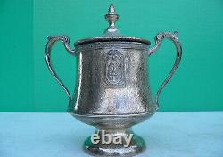 Art Deco Farber Brothers Tea Set Silvercraft EPNS Teapot Creamer Sugar c1931