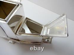 Art Deco Silverplated Architectural Tea Set Coffee Pot Christopher Dresser