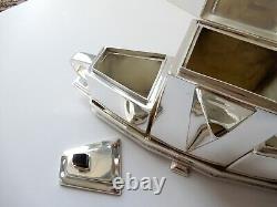 Art Deco Silverplated Architectural Tea Set Coffee Pot Christopher Dresser