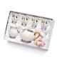 Attractive Decorated Ceramic Cup Pot Set Elegant Home Pottery Cute Coffee Mugs