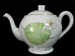 Authentic HERMES'Tea pot','Sugar pot''Milk pitcher''6 Plates'Set Nile