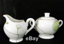 Authentic HERMES'Tea pot','Sugar pot''Milk pitcher''6 Plates'Set Nile