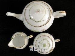 Authentic HERMES'Tea pot','Sugar pot''Milk pitcher''6 Plates'Set Nile