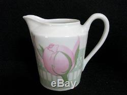 Authentic HERMES'Tea pot','Sugar pot''Milk pitcher'Set LES PIVOINES